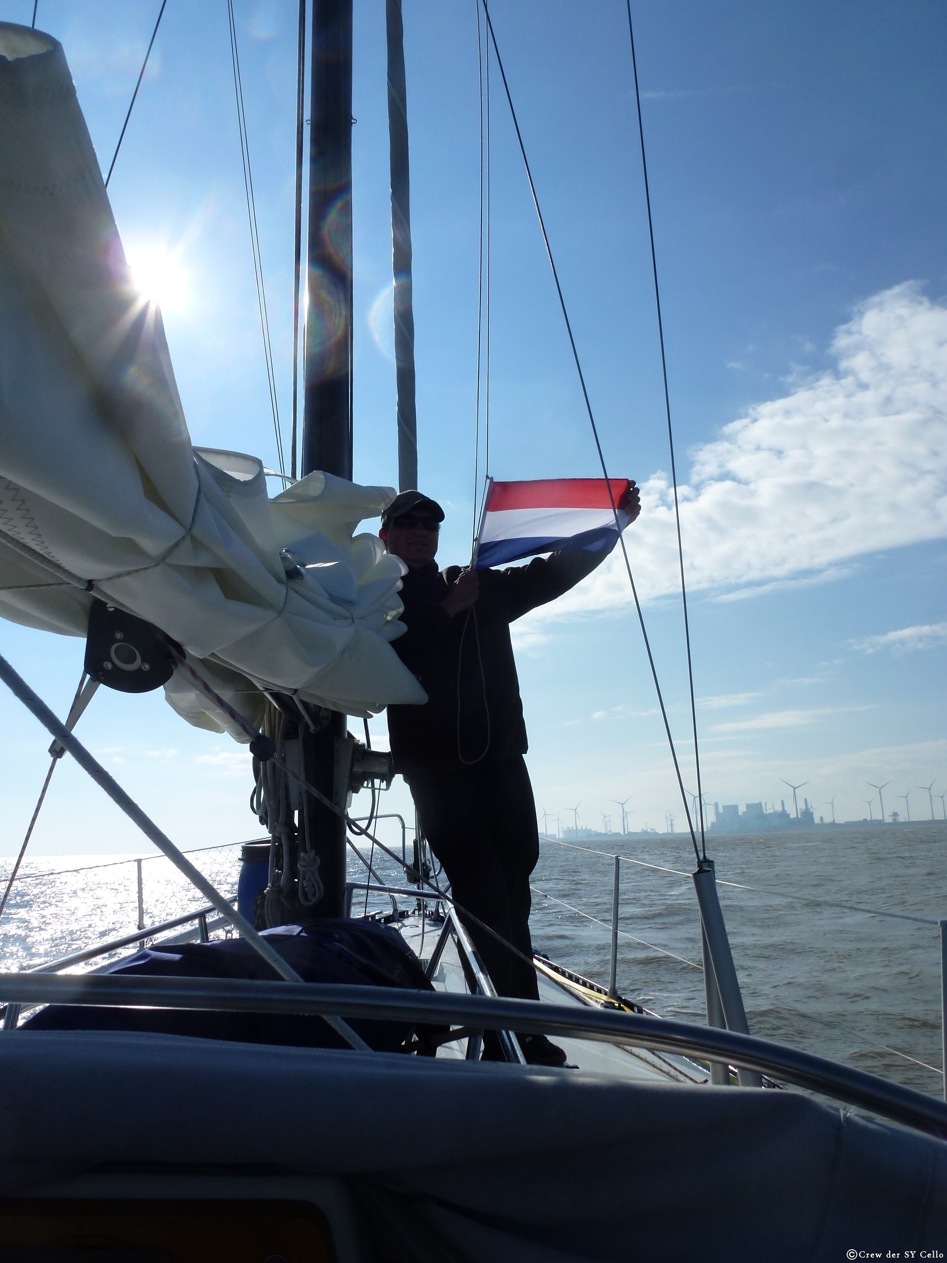 Erste Gastlandflagge: Niederlande